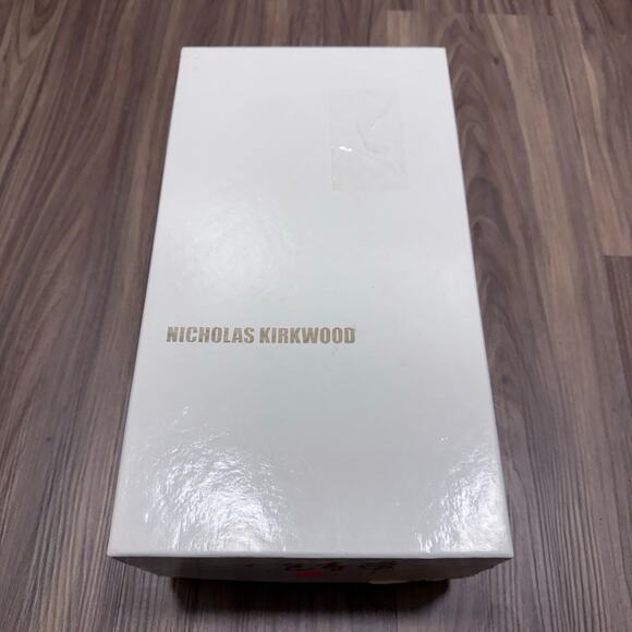 Fabulous Nicholas Kirkwood Gold Suede Luxury Sneaker 41 - Picture 8 of 9